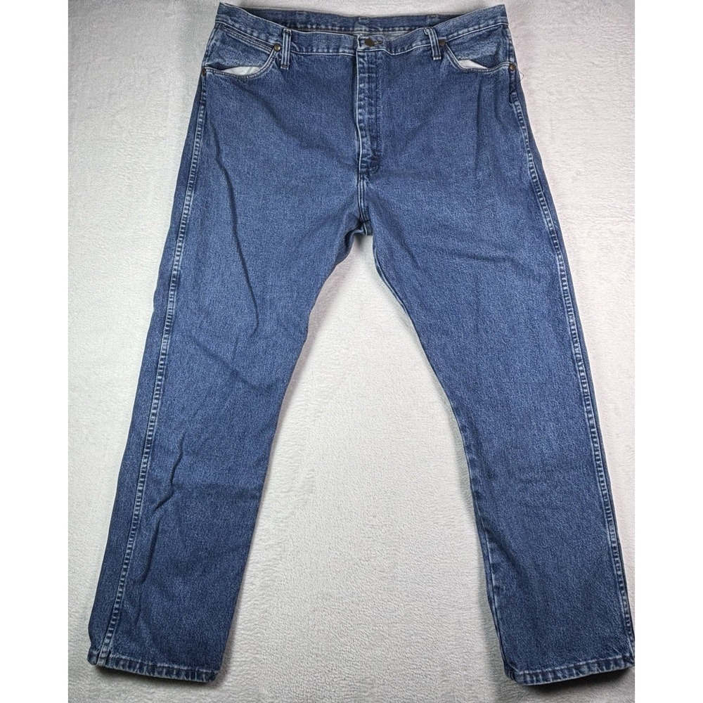 Wrangler Men's Jeans Cowboy Boot Cut 13MWZGK Denim Blue 42x32 Western Jeans